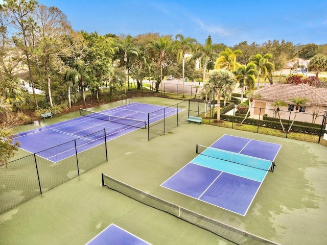 view of tennis court