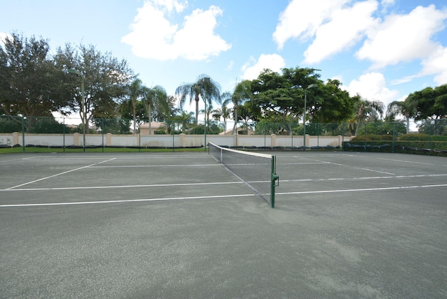 view of tennis court