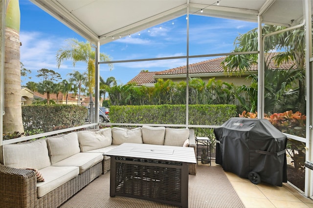 view of sunroom / solarium