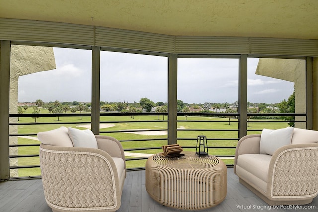 view of sunroom / solarium