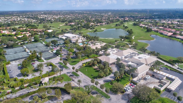 5519 Fairway Park Dr Unit 202, Boynton Beach, FL 33437 - aerial overview of property's location with a golf course, a large body of water, and nearby suburban area