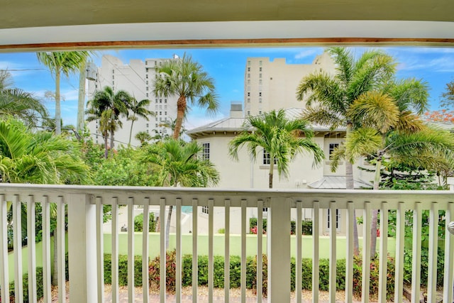 view of balcony