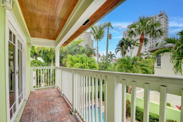 view of balcony