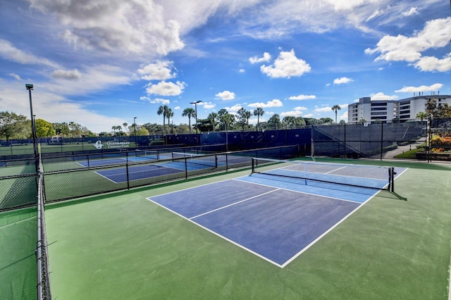 view of tennis court