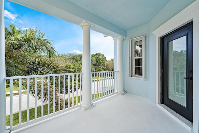 view of balcony