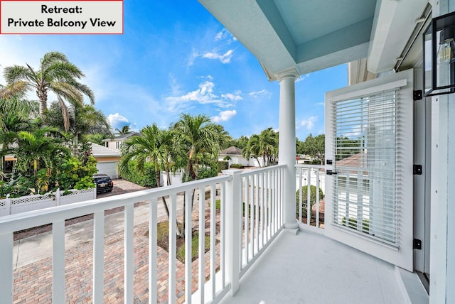 view of balcony