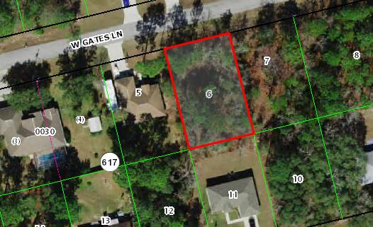 3284 W Gates Ln, Citrus Springs FL, 34434 land for sale