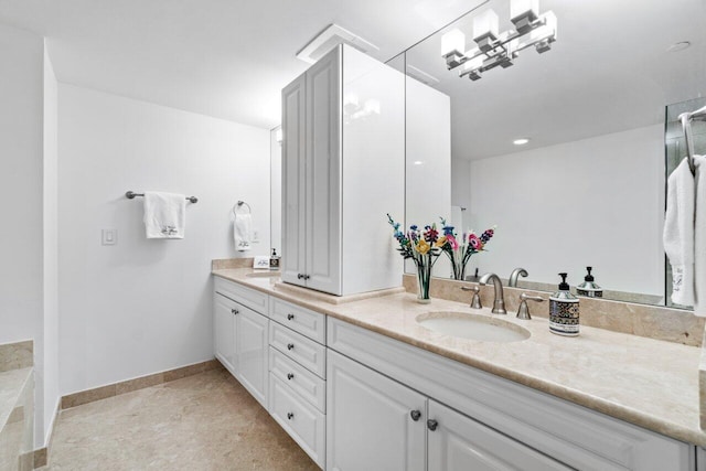 bathroom with vanity