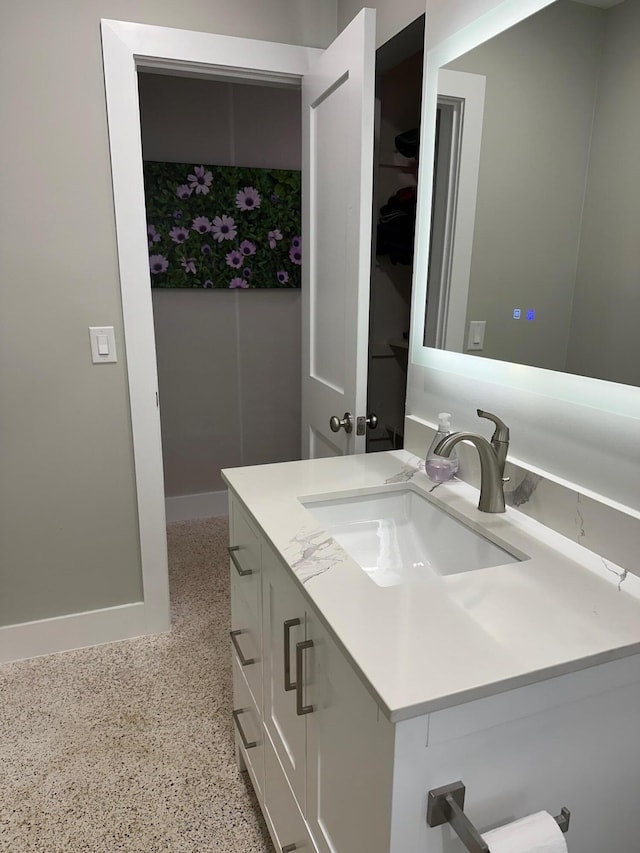 bathroom featuring vanity