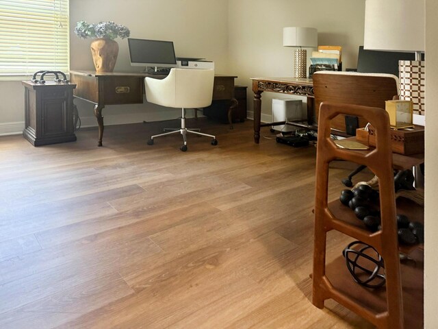 1915 SW Panther Trce, Stuart, FL 34997 - office featuring baseboards and wood finished floors