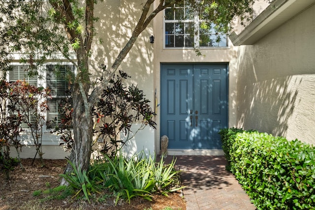 1915 SW Panther Trce, Stuart, FL 34997 - doorway to property with stucco siding