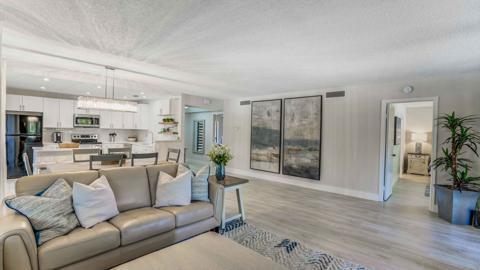 living room featuring light hardwood / wood-style floors