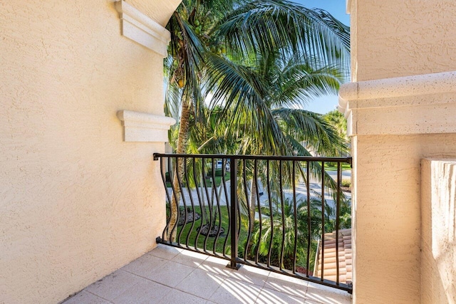 view of balcony