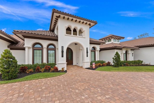 view of mediterranean / spanish home