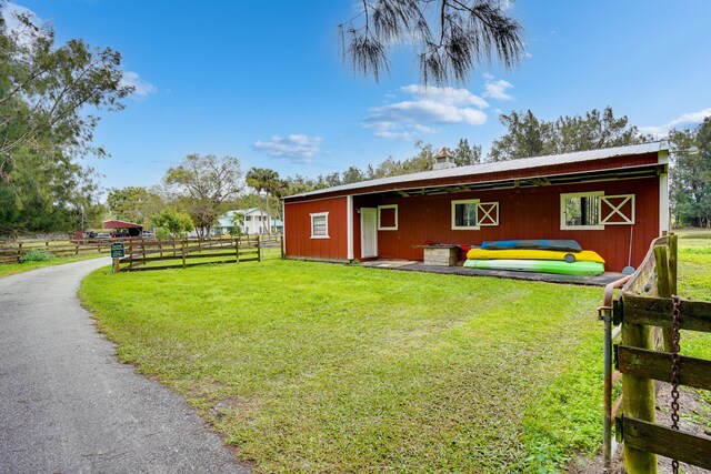 view of stable