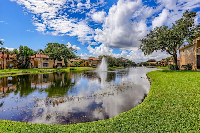 view of water feature