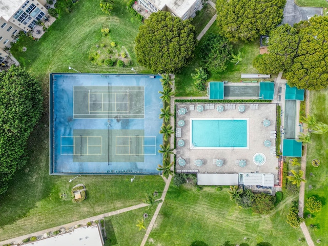 birds eye view of property