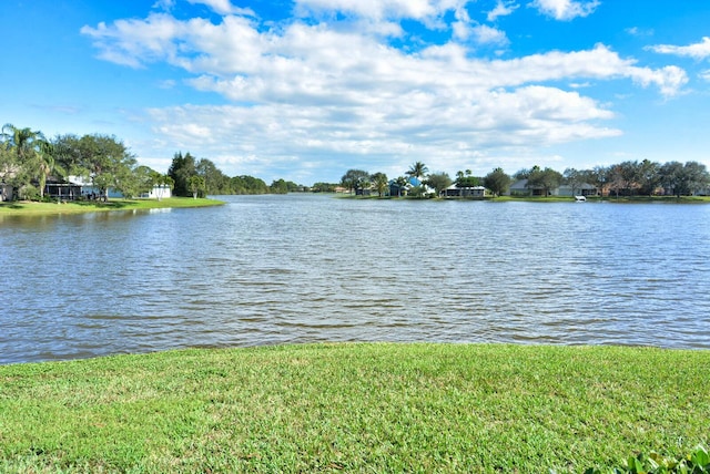 view of water feature