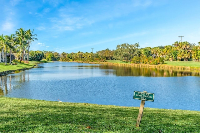 property view of water