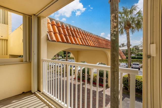 view of balcony