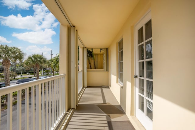 view of balcony