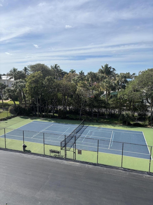 view of tennis court