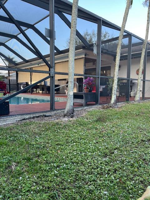 exterior space with a lanai