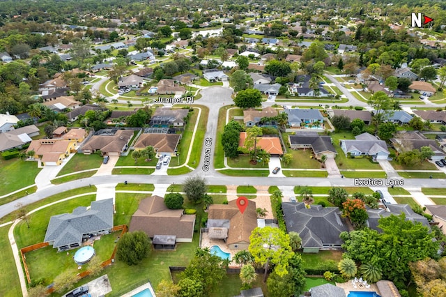 birds eye view of property