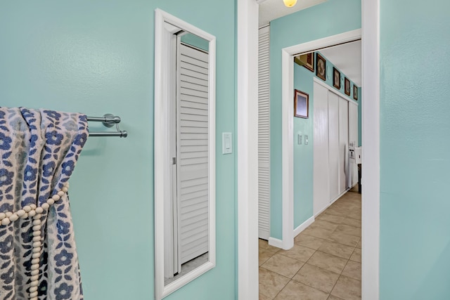 bathroom featuring tile patterned flooring