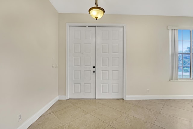 view of tiled foyer