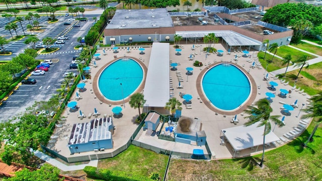 birds eye view of property