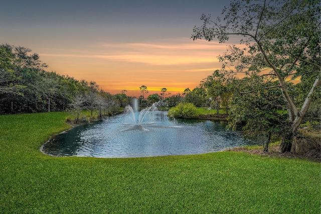 view of water feature