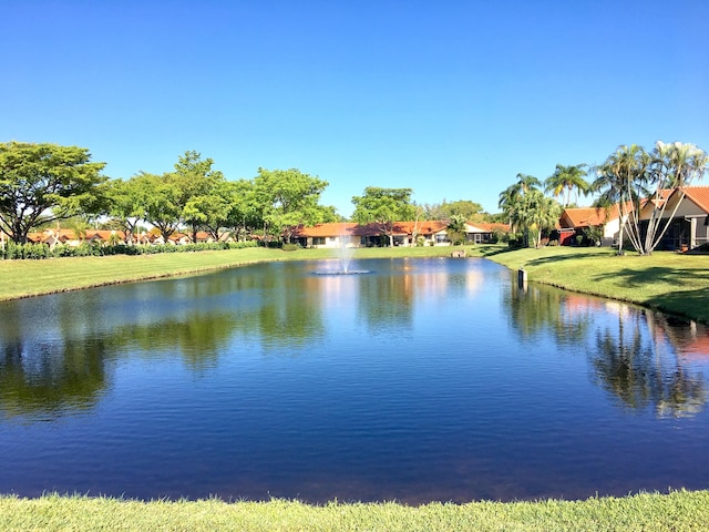 view of water feature