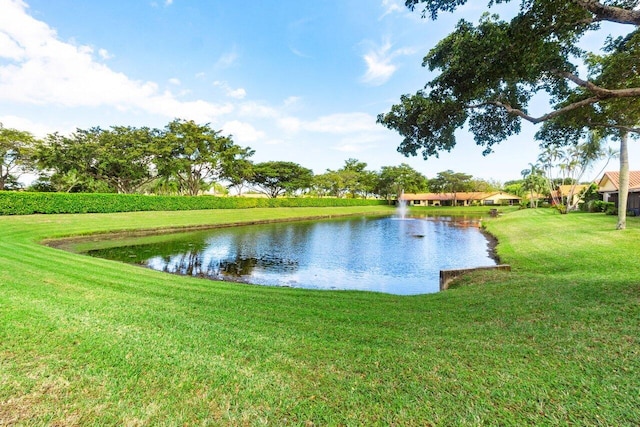 view of water feature