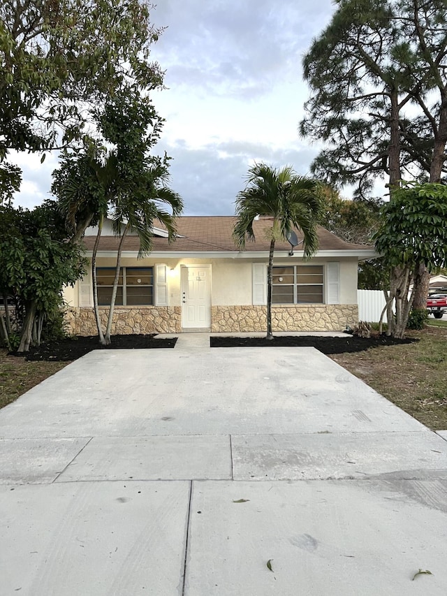 view of ranch-style house