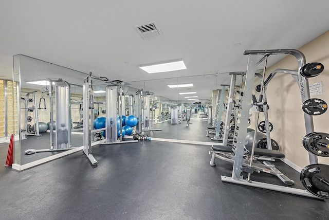 view of exercise room