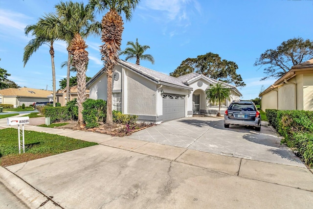 view of front of house featuring a garage