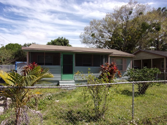 view of ranch-style home