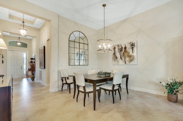 view of dining area