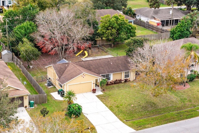 birds eye view of property