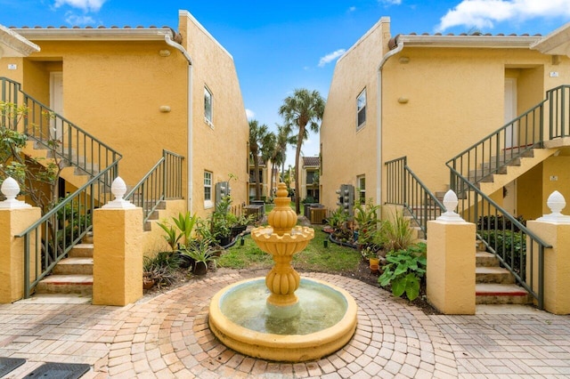 view of community with a patio area