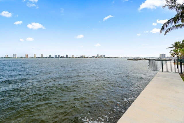 view of water feature