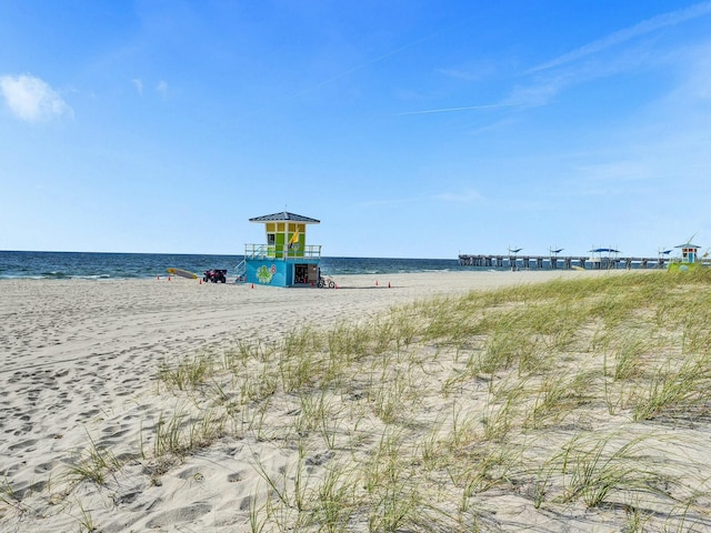 water view featuring a view of the beach