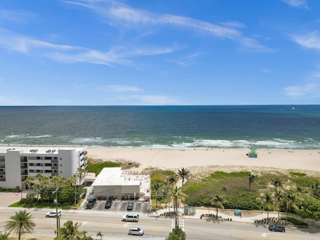 water view with a view of the beach