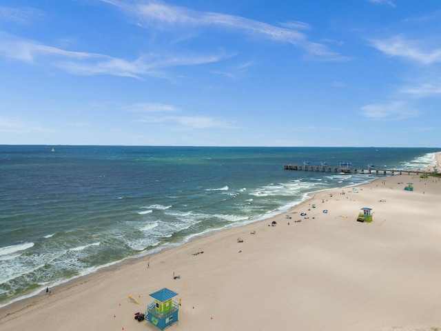 water view featuring a view of the beach