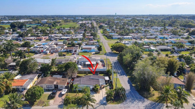 birds eye view of property featuring a residential view