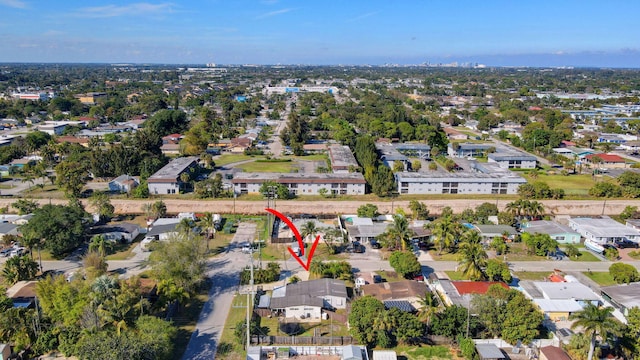 bird's eye view featuring a residential view