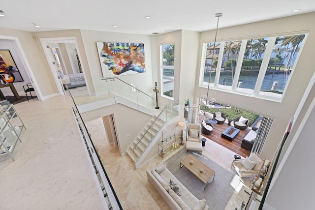 living room with a wealth of natural light