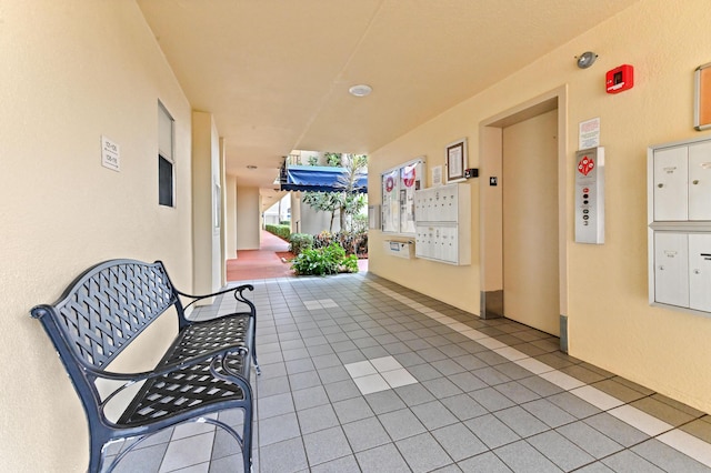 exterior space featuring elevator