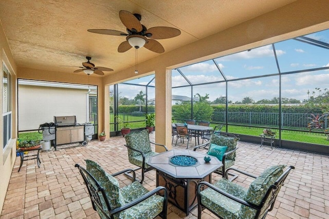 view of sunroom / solarium